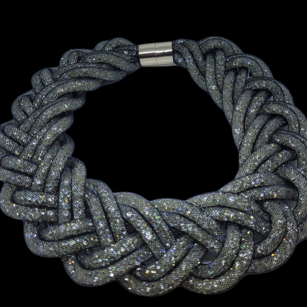 So Good Black & Silver Fashion Necklace